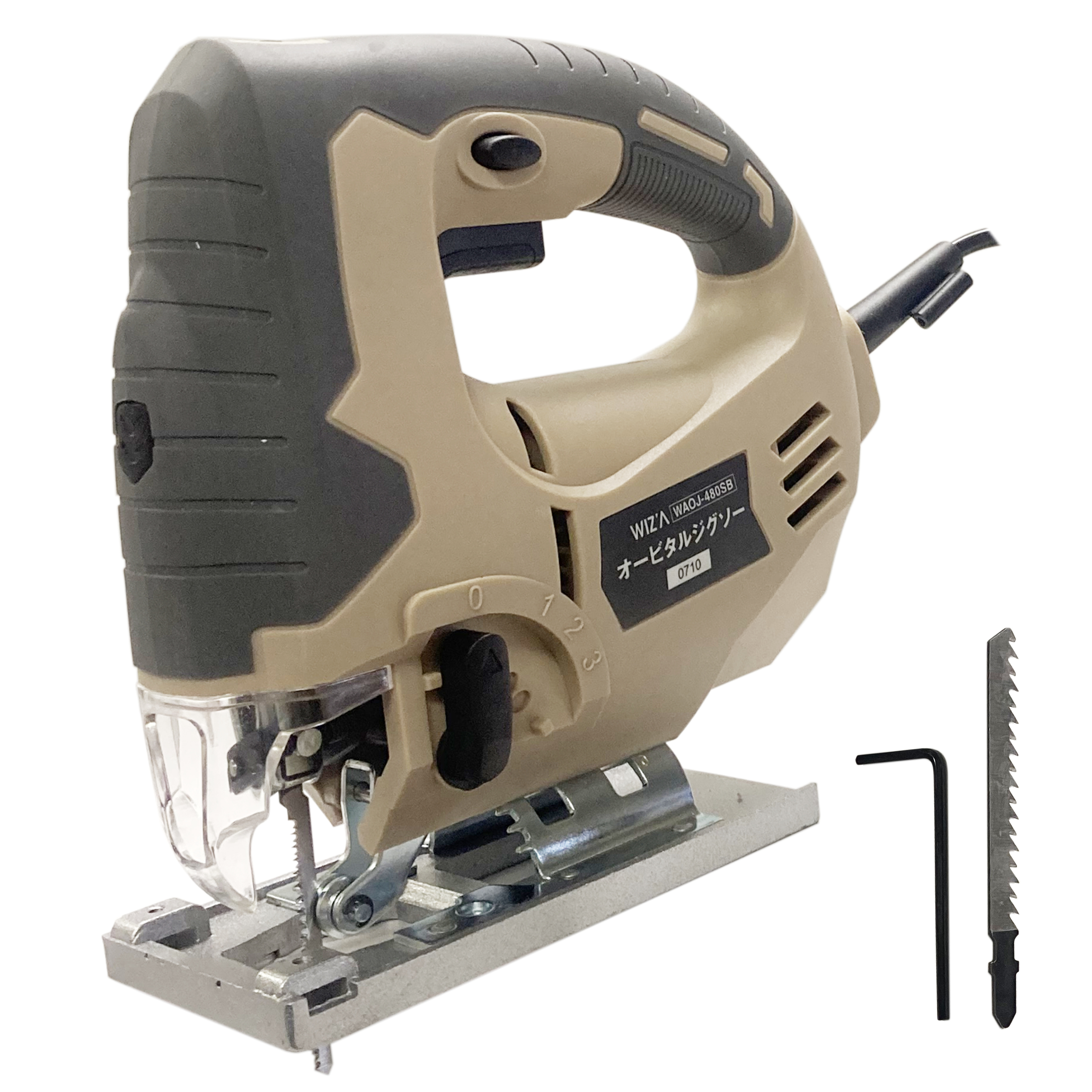 電動式 21V 65MM 木工用ジグソー オービタル付左右0-45°調節電動工具